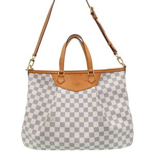 Louis Vuitton Damier Azur White Siracusa Bag